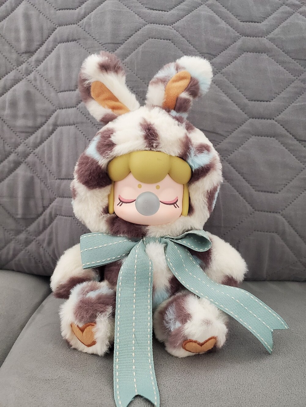 Rolife Nanci Bunny Stuffed Animal Plush Doll Leopard Print